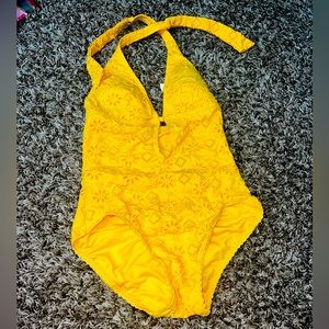 Kate Spade womens bikini swim suit size s yellow
